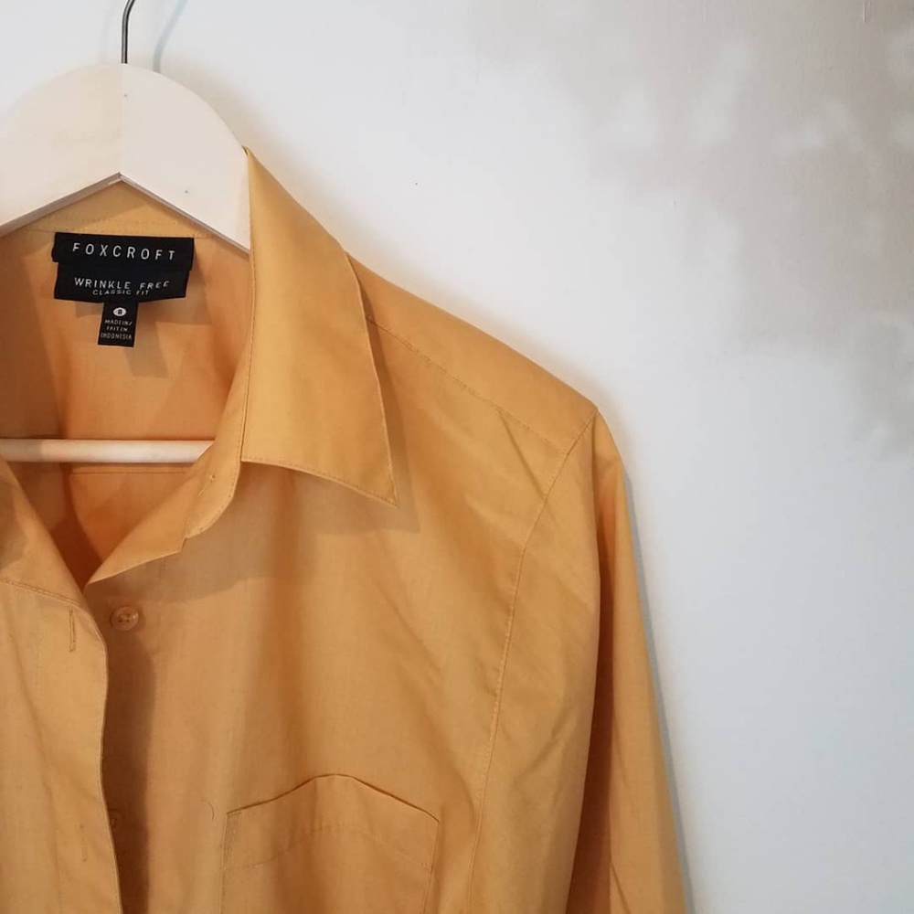Gold Button down top - Picture 2 of 4